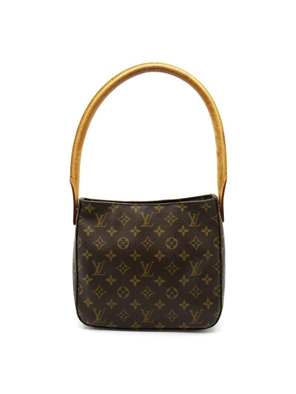 Louis Vuitton Looping MM Monogram Shoulder Bag Brown